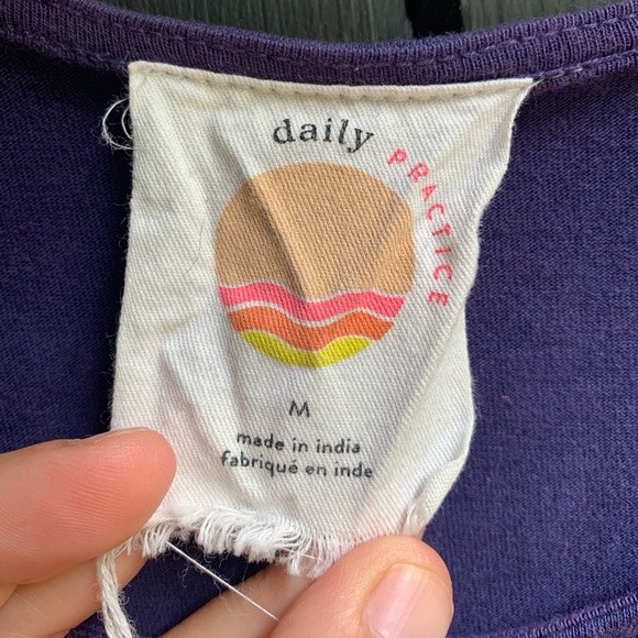 Anthropologie Daily Practice Dress Blue Tie Dye Midi Dress Size M - Picture 3 of 5